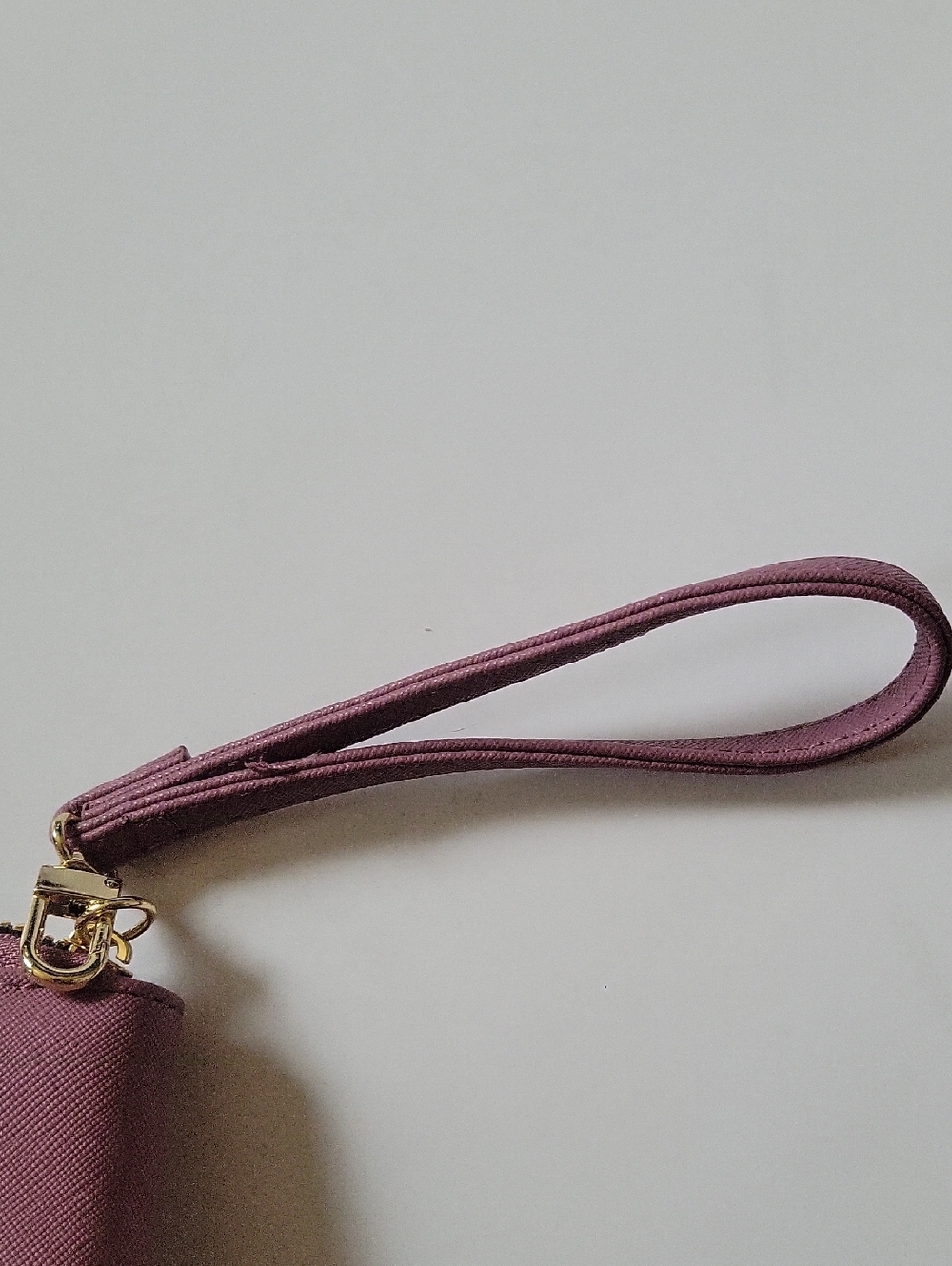 Bow Accent Wristlet Wallet - Dusty Rose - Picture 6 of 6